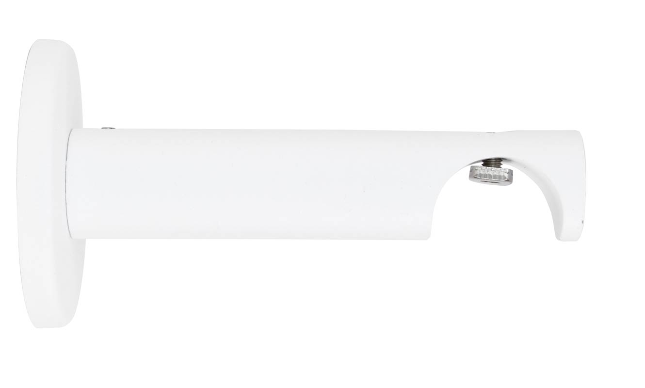 Venlo | Wandträger 100mm | 1-Läufig offen | Chrushed Weiß Chrushed Schwarz