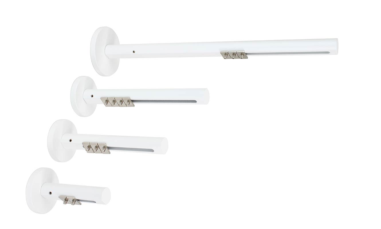 Langlochträger rund | Weiß