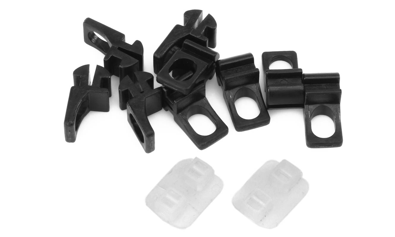 Venlo Ösengleiter Set | 6mm | Chrushed Weiß Schwarz Kopie