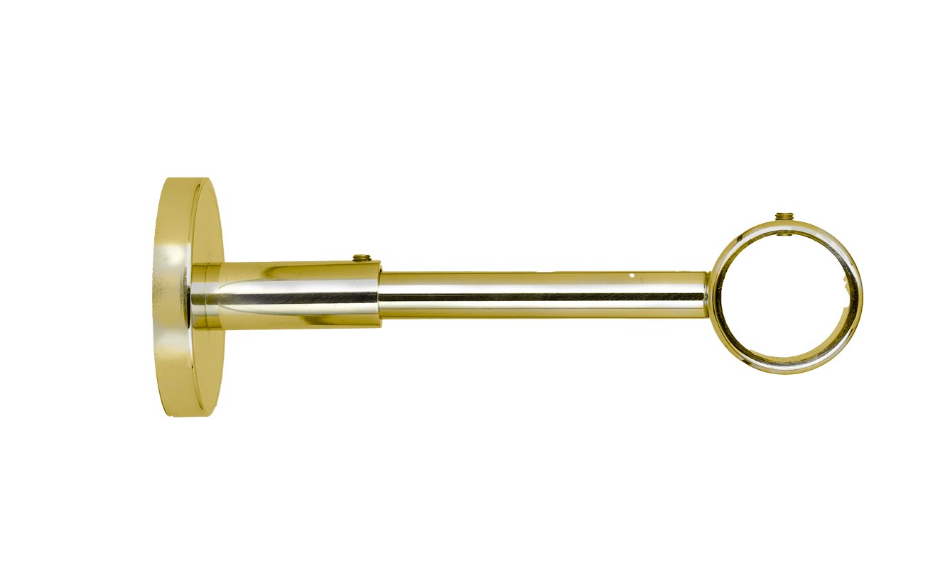  Dover Wandträger | 1-läufig | WA 14cm | Messing glanz