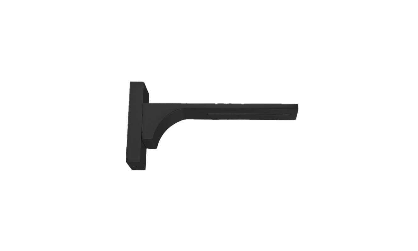 Universal Wandträger für  Innenlaufschienen | 6,5 - 11,5cm | Schwarz matt