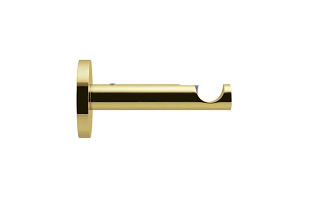 Oxford Rohr Wandträger | 1-lfg | 20mm |  Messing glanz