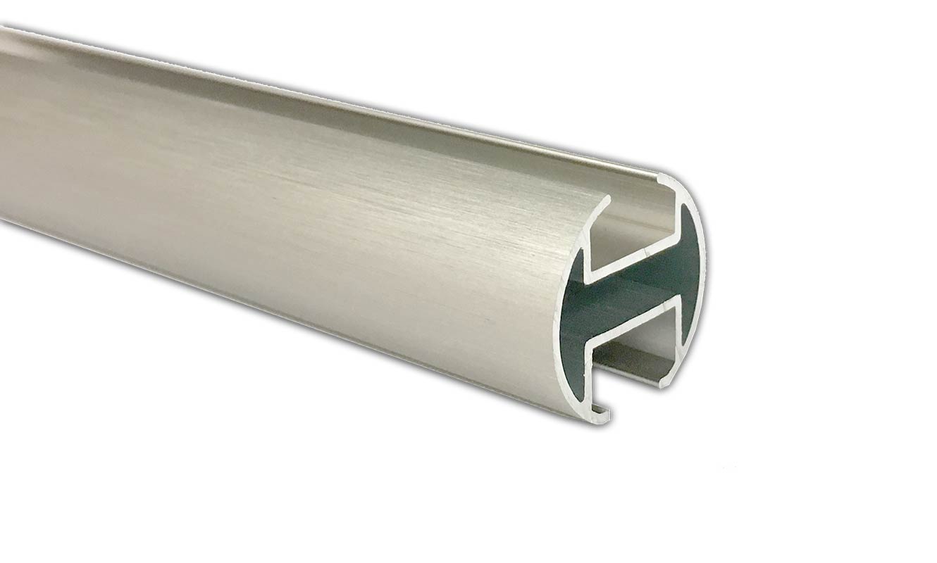 Monza Innenlaufprofil Satin Silber | ø20mm