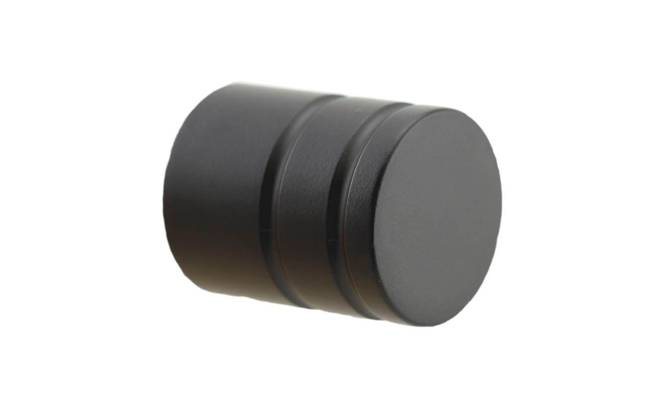 Endstück  Amaro 14 Tappo Rille Schwarz matt