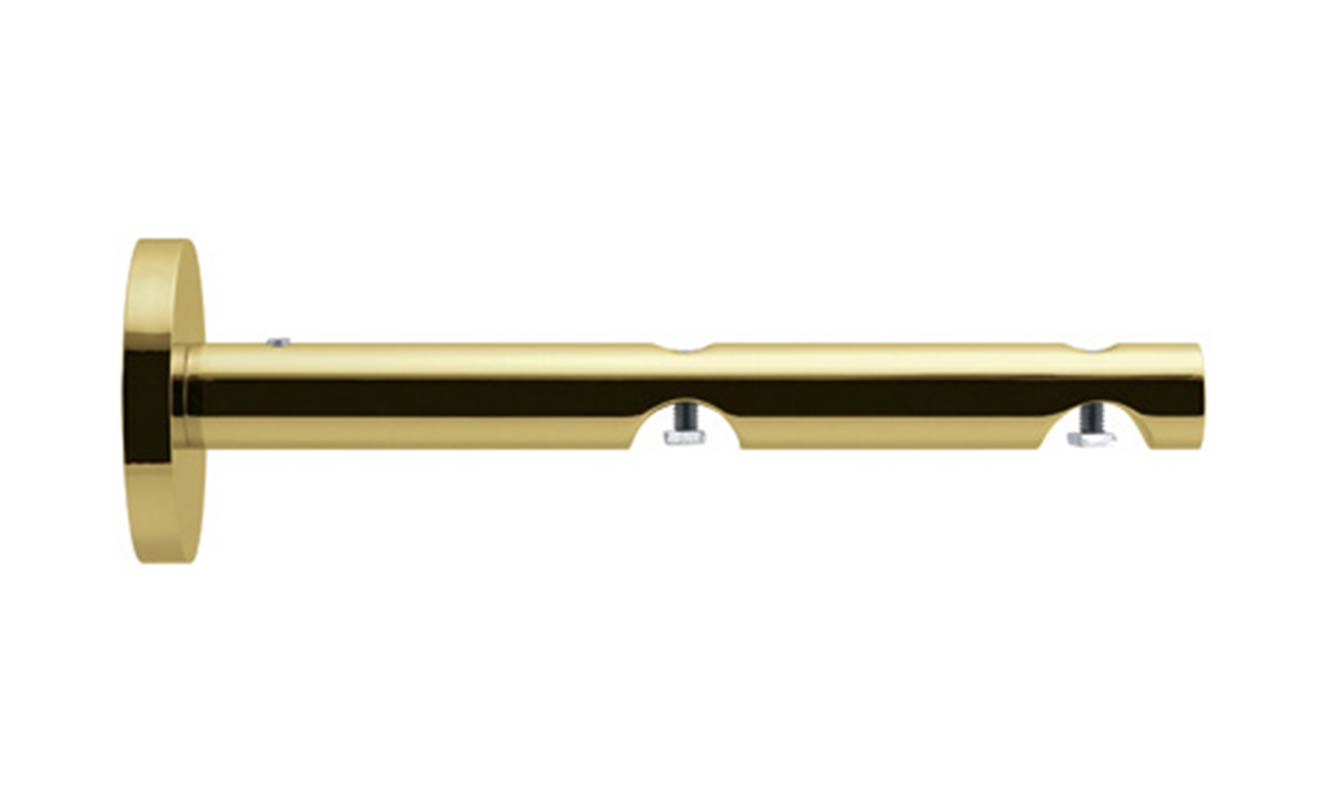 Oxford Kombi-Wandträger | 2-lfg | 20mm |  Messing glanz 