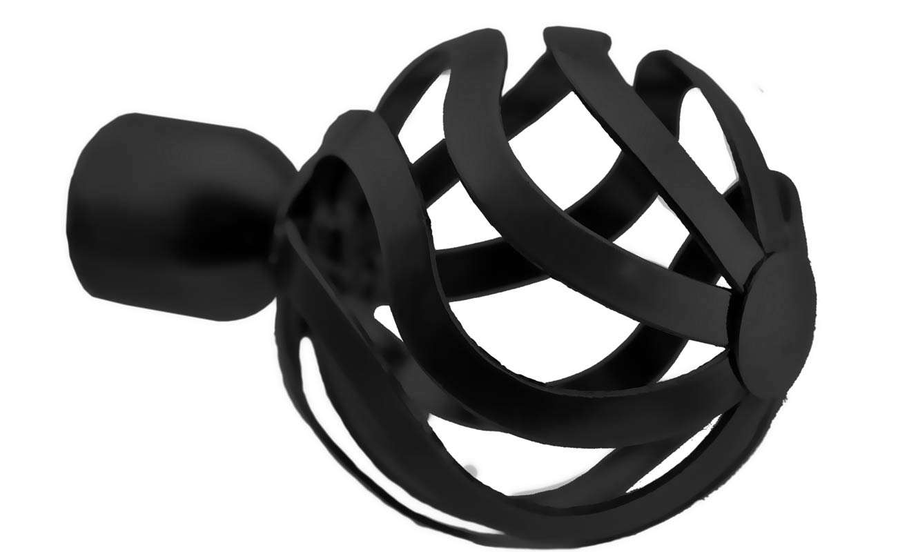 Endstück  Amaro 18 Schwarz matt