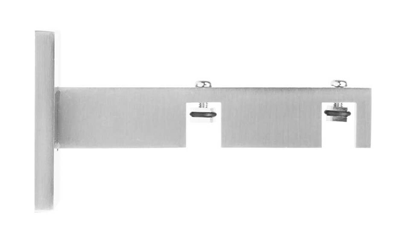 Leros Wandträger | 2-läufig | 6/11cm | Nickel Satin