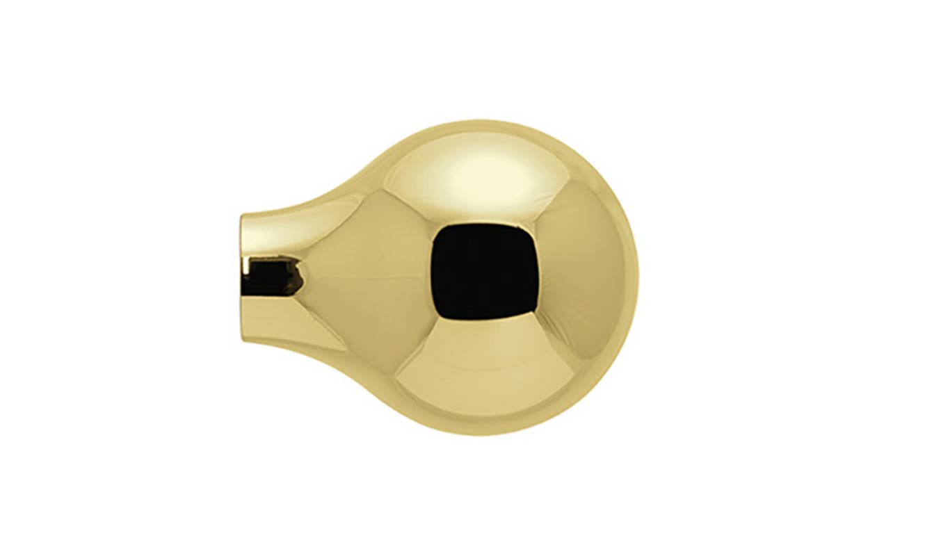 Oxford 71 Kugel | Endstück | Messing glanz