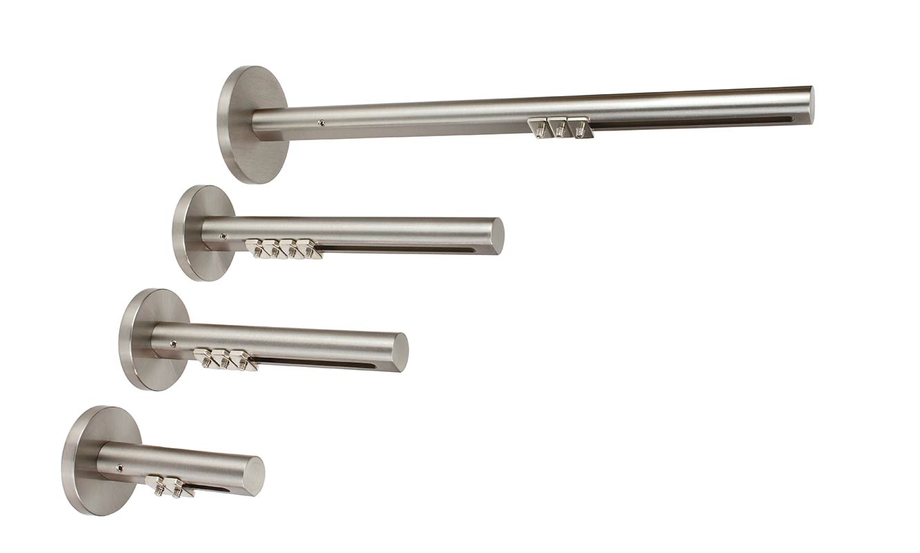 Langlochträger rund | Nickel matt