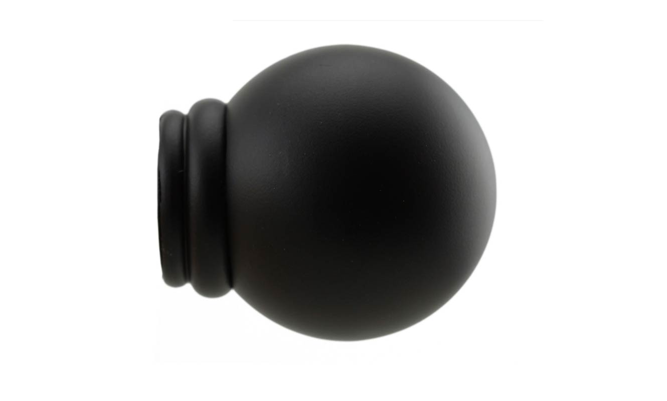 Endstück  Amaro 00 Kugel Schwarz matt